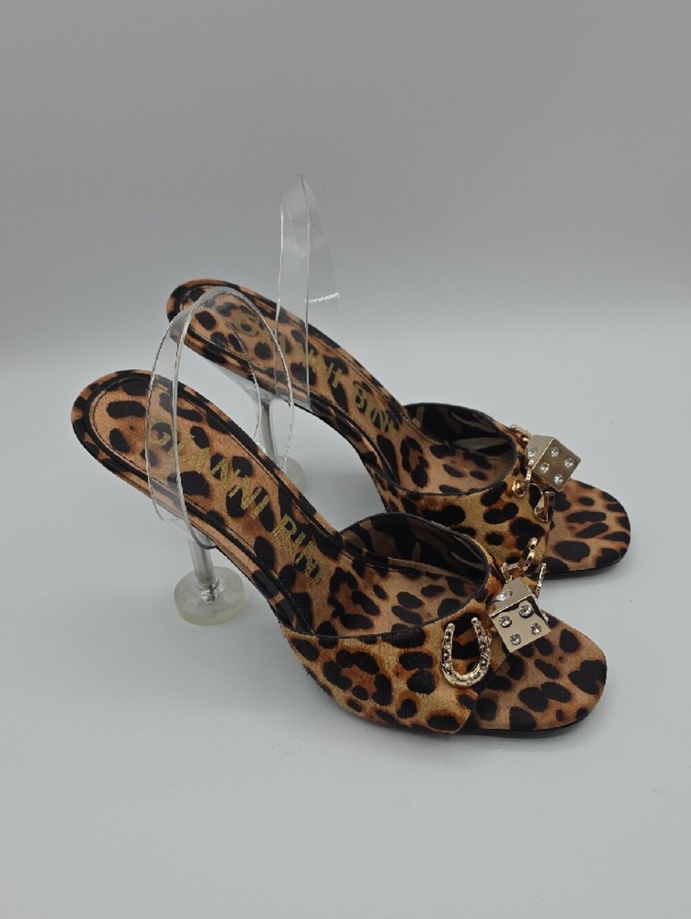 Gianni Bini Maverick Leopard Haircalf Casino Ornament Martini Heel